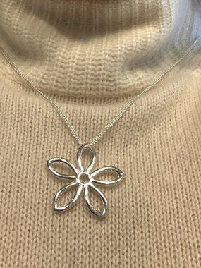 Unique 925 silver pendant an double chains